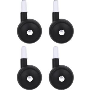 4pcs Baby Walker Replacement Wheels, Black Baby Universal Replacement Wheels Plastic Casters for Strollers Learning Walkers