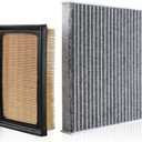17801-21060 87139-0E040 Engine Air Filter & Cabin Air Filter Fit for Toyota Corolla L4-1.8L(2020-2025) Prius L4-1.8L(2016-2022) Prius AWD-e L4-1.8L(2019-2022)