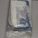 Britimes Modern Abstract Art Bathroom Rug Mat Set of 2, Blue and White Washable Cover Floor Rug Carpets Floor Bath Mat Bathroom Decorations 16x24 and 20x32 Inches