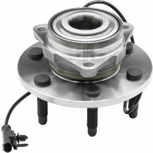 Vurkcy 515096 Front Wheel Bearing Hubs Assembly Fit 2007-2014 Chevy Cadillac GMC Silverado Suburban 1500 Tahoe Avalanche Sierra 1500 Yukon XL Escalade ESV EXT 4WD AWD, 6 Lugs w/ABS, 1PCS