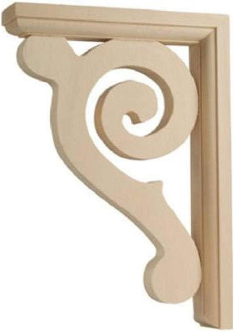 CB618 6" x 1-1/2" x 8-1/2" Small Scroll Shelf Bracket