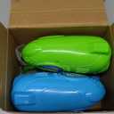 JOYIN 2 Kids Bubble Gun with 2 Bottles Refill Solution, Bubble Machine Gun for Toddlers 1-3 Kids 4-8, Party Favors, Summer Toy, Outdoors, Easter, Birthday Gift (Blue+green)