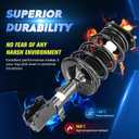 Front Strut Shock Assembly w/Coil Spring Compatible with Toyota Prius 2004-2009, Replace 172357 172358, Left & Right, 2PCS