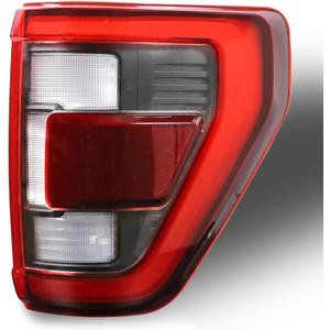 LED Tail Light Assembly w/Blind Spot Compatible With 2021 2022 2023 Ford F150 F-150 Pickup Black Right Passenger Side Taillight Rear Brake Lamp # NL3Z13404E (Module NOT Included)