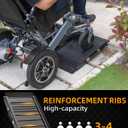 VNN Portable Wheelchair Ramp 2FT, Black Seamless Non-Slip Aluminum Ramps for Wheelchairs for Home, Handicap Wheelchair Ramps for Home Steps, Aluminum Loading Dock Plates