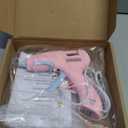 Hot Glue Gun, Cordless Hot Glue Gun with 30 Premium Glue Sticks (7×150mm), 90s Fast Heating, 2600mAh Type-C Rechargeable for DIY Crafts, Home Repairs, Creative Projects and Gift Making, Pink ﻿