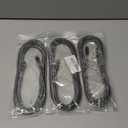 USB C to USB C Cable, 3 Pack 10FT 60W Type C Nylon Braided Charger Cord Fast Charging for iPhone 17 16 15 Series iPad MacBook CarPlay and More (Black)