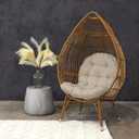 Mozaic Home Outdoor/Indoor Egg Chair Cushion, 44 in x 27 in x 4 in, Cameo