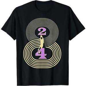 Number 8 and 24 Basketball Sport Memorial T-Shirt, Size: M