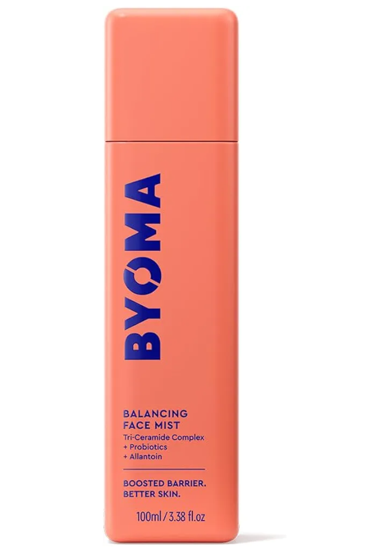 BYOMA Balancing Face Mist - pH Balanced Face Toner with Ceramides, Probiotics & Allantoin - Alcohol Free Toner Spray - Balance, Soothe & Refresh Throughout The Day - 3.38 fl. oz