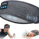 Perytong Sleep Headphones Wireless, Bluetooth Sports Headband Headphones with Ultra-Thin HD Stereo Speakers Perfect for Sleeping,Workout,Jogging,Yoga,Insomnia, Air Travel, Meditation (Grey)