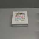 2 x LeZakaa 50Pcs Wedding Napkins-Love,Laughter,Happily Ever AfterLettering Gold Foil Design 3 Ply Disposable Paper Napkin Bridal Shower Tableware Party Supplies for Wedding, Engagement-6.5x6.5" Folded