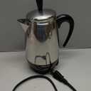 Farberware Electric Coffee Percolator, Stainless Steel Basket, Automatic Keep Warm, No-Drip Spout, 8 Cup