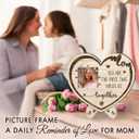 Gifts for Mom from Daughter Son Wooden Photo Frame Puzzle | You Are the Piece That Holds Us Together, Sentimental Picture Frame Present for Mom, Birthday Keepsake Gift, Home Decor