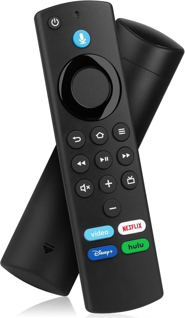 Replacement Voice Remote Control Fit for All Fires-Series Smart TVs Cube (1st/2nd/3rd Gen), 4K/4K Max (1st/2nd), TV Stick (2nd/3rd Gen), TV Stick Lite/HD, Smart TV 3rd Gen, for Hisense/TCL Smart TV
