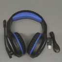 Fachixy FC-100 Wireless Gaming Headset for PS5, PS4, Switch - Gaming Headphones with Lossless Audio & 50Hrs Battery Life - Gamer Headset with Microphone for Mac, Laptop, Mobile (Blue)