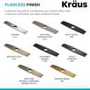 KRAUS Deck Plate for Kitchen Faucet in Brushed Brass, DP02BB