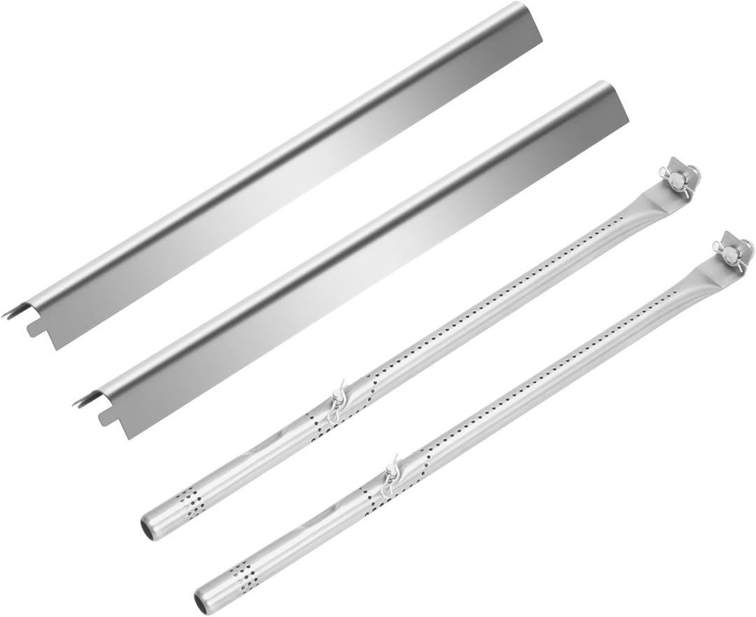 Grill Replacement Parts for Charbroil Performance 2 Burner 463654022, 463655021, 463655421,Grill Part for Charbroil 4 Burner 463365021,Grill Burner G327-2100-W1,Heat Tent G325-0002-W1,Set of 2
