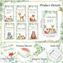gisgfim 6 Pcs Woodland Baby Shower Table Decorations Safari Animals Baby Shower Acrylic Sign Thank You Sign Centerpieces with Stand Wedding Birthday Party Decor Favors for Guests Gift 5 x 7in