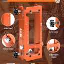 AXIUM Door Hinge Jig, Aluminum Alloy Door Hinge Router Jig Template,Adjustable Door Jamb Hinges Jigs, Fit Door Hinges Mortise from 2.5" to 5" Length and Thicknesses, 1/4" Radius, 5/8" Radius