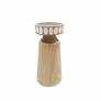 HD Designs 8 in Wood Small Candle Holder