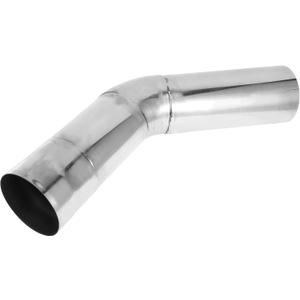 Motoforti 5" OD 45 Degree Mandrel Exhaust Tube Car Exhaust Pipe Mandrel Bend DIY Custom Tubing Pipe 11.81" Leg Length T304 Stainless Steel Silver Tone
