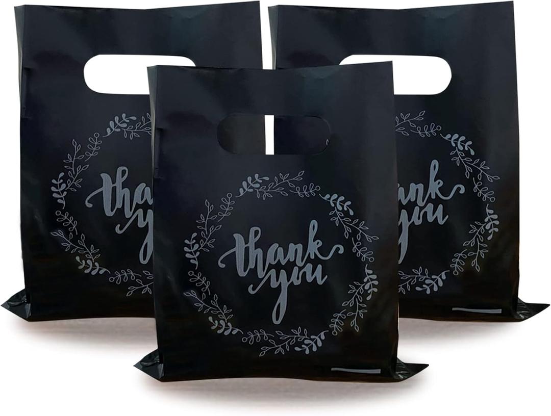 Plastic Thank You Merchandise Bags for Birthday Party Baby Shower Wedding Christmas Retirements