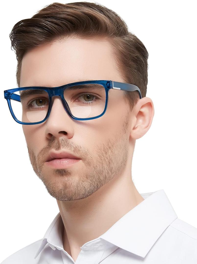 MARE AZZURO Bifocal Reading Glasses Men Blue Light Blocking Readers 1.0 1.25 1.5 1.75 2.0 2.25 2.5 2.75 3.0 3.5