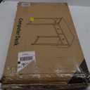 Lufeiya Small White Desk with Drawers - for Bedroom, 32 Inch Home Office Computer Desk with Fabric Storage Drawer and Bag, Study Writing Table for Small Spaces, White