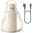 Felizbebe 33.8 Oz/1000mL Portable Electric Kettle,304 Stainless Steel Travel Kettle Electric,4 Temp Settings with Holding Heat,600W Fast Boiling Water with Auto ShutOff and Boil Dry Protection