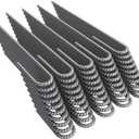 Vodaland Rebar Stakes J Hook Extra Heavy Duty 1/4 inch Coated Steel Ground Anchors with Chisel Point End (10)