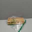 GEHE Bamboo Couch Cup Holder, Anti-Spill Sofa Arm Tray, Natural and Easy to Clean Couch Arm Cup Holder Armrest Tray Perfect for Cups, Beers, Snacks, Remote Control, Drinks (New Design-Bamboo)