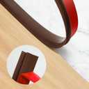 BNELL Carpet & Floor Edging Trim Strip,Self Adhesive-PVC Floor Transition Strip,Threshold Transitions Suitable for Threshold Height Less Than 15mm (6.56FT_Coffee)