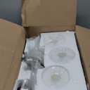 3 Light Gold Bathroom Light Fixtures, Modern Bathroom Vanity Lights with Milky White Frosted Glass Shades, Gold Vanity Mirror with Lights for Mirror Living Room E26 Base