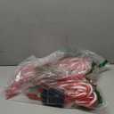 BOMIER Solar Christmas Lights Outdoor Waterproof: 24-Pack Solar Candy Cane Christmas Decorations Outdoor Pathway Lights with Stakes 10 Modes, 144 LED Xmas Decorations for Yard Garden Holiday Decor