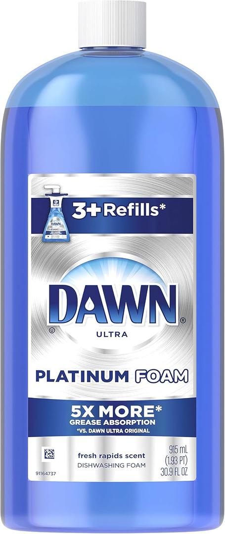 Dawn Ultra Platinum Foam Dishwashing Foam, Fresh Rapids Scent, 30.9 fl oz 