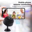 Secret Camera Spy Camera Room Camera WiFi Home Security Camera Mini Hidden Camera Video Recorder Night Vision Live Feed Playback Phone App Control, 2 Packs