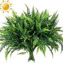 alyptus UV Resistant Fake Plants, 16 Bundles Artificial Plants Greenery, Realistic Fake Fern for Porch Decor & Outdoor Use