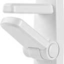 Childproof Door Lever Lock Baby safety locks for doors (2 Pack) Improved door safety for kids, 3M Adhesive No Drilling Child Safety Door Handle Lock. Simple Install, No Tools Needed (White, 2)