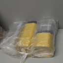 Aoriher 150 Pieces 10 oz Mini Cake Pans with Lids Aluminum Foil Baking Cups Square Disposable 4" x 4" Large Cupcake Cups Baking Tins for Kitchen Brownie Pudding Desserts Holders(Black, Gold)