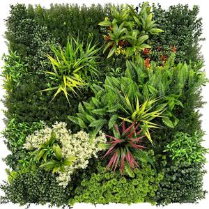TTTM Artificial Greenery Hedge Panel, Grass Wall Decor: 20"x20" 12 Pcs