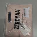 ZEROYAA Men's Linen Shirts Short Sleeve Summer Casual Button Down Beach Shirt with Pocket (Pink, L)