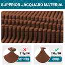 Turquoize Stretch Armrest Covers for Chairs and Sofas Couch Arm Covers for Sofa Spandex Jacquard Armrest Cover Anti-Slip Furniture Protector Armchair Slipcovers for Recliner Set of 2, Caramel