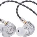 Linsoul SIMGOT EW200 10mm SCP Diaphragm Dynamic Driver in-Ear Earphones with All Metal Body, Detachable 0.78mm 2pin Silver-Plated OFC Cable for Audiophiles Musicians (EW200 with Mic)