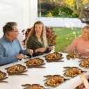 Bokon 100 Pcs Easter Paper Plates Disposable Bunny Shaped Plates Brown Rabbit Easter Party Tableware for Spring Holiday Dining Kitchen Party Supplies