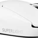 Logitech G PRO X SUPERLIGHT 2 Wireless Gaming Mouse, 60g Pro-Grade with 5 Programmable Buttons, 44k DPI Sensor, 8kHz Report Rate, USB-C Charging for PC/Mac - White
