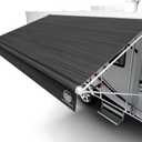 Heavy-Duty RV Awning Fabric Replacement 15ft  Camper Awning Fabric Replacement, 19.5oz Heat-Sealed Vinyl, UV-Resistant, Sunproof, Weatherproof, Universal Outdoor Canopy for RVs, Motorhomes & Trailers (PureBlack)