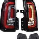 G-PLUS LED BAR Tail Lights Fit GMC Yukon/Yukon XL 2019-2020/Fit GMC Yukon/Yukon XL (Denali, SLE, SLT) 2015-2018 Driver & Passenger Rear Lamps Brakelights Luces Traseras, Faros TraserosAssembly