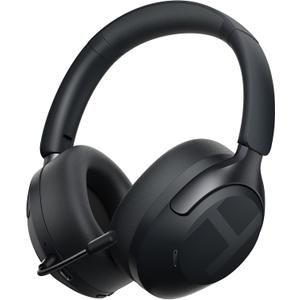 HAYLOU S40 Noise Cancelling Headphones Over Ear, 50dB Hybrid ANC with Multiple Modes, LDAC Hi-Res Wireless Audio, 90H Playtime, Custom EQ via App, Bluetooth 6.0 Multipoint Connect, 5 HD Mics Call (Black)