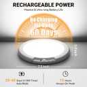 Wireless Closet Lights Motion Sensor - No Wiring Rechargeable Ceiling Light Night Light Indoor, Battery Operated Led Lights for Bedroom with Remote, Living Room Bathroom Home & Kitchen Decor Lighting (1 Pack, Multicolor)